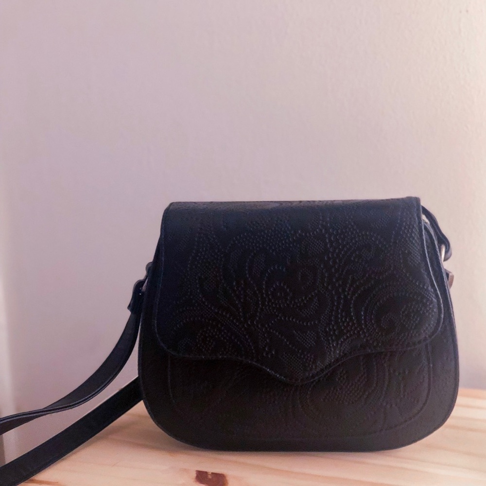 Express Black Satchel Bag